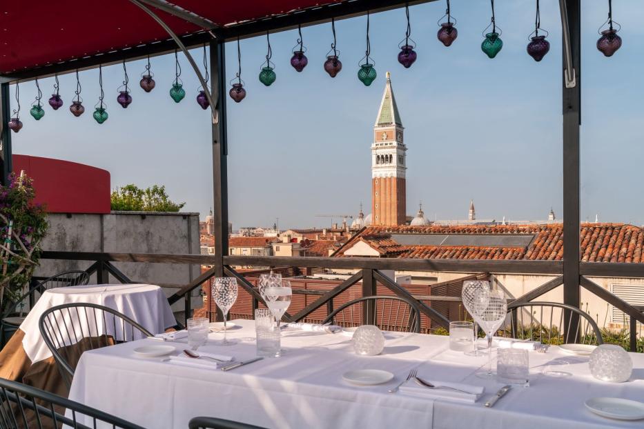 Hotel Bauer Palazzo, Terrasse.