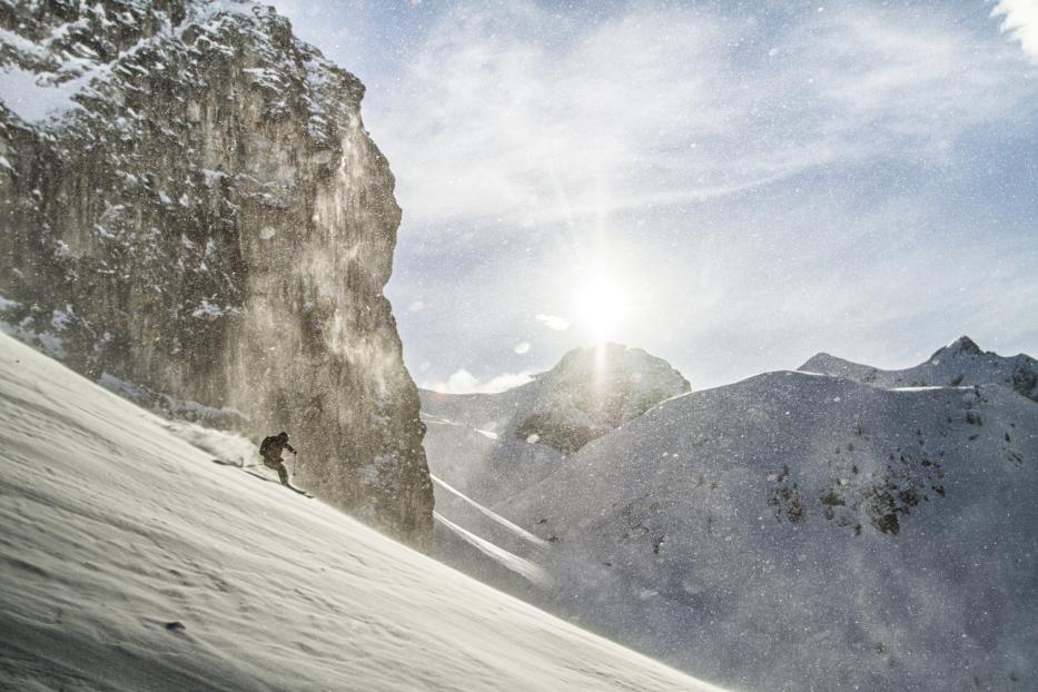 Viele Freerider kommen nur nach Obertauern, um möglichst schnell die Piste Richtung Gelände zu verlassen.