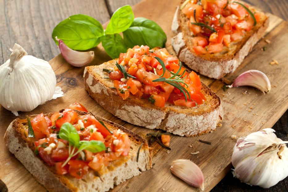 Bruschetta wird besonders oft falsch geschrieben und ausgesprochen