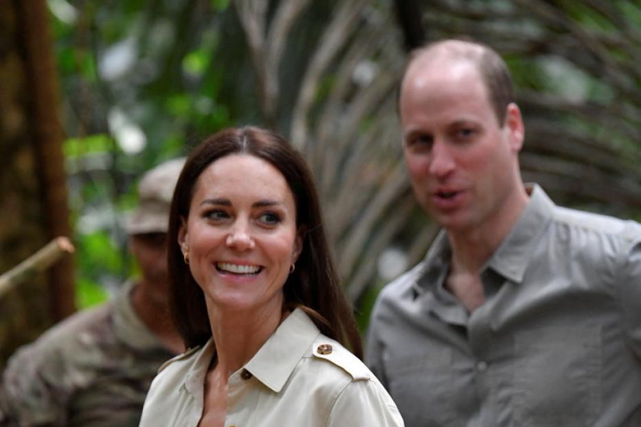 Herzogin Kate und Prinz William in der Karibik