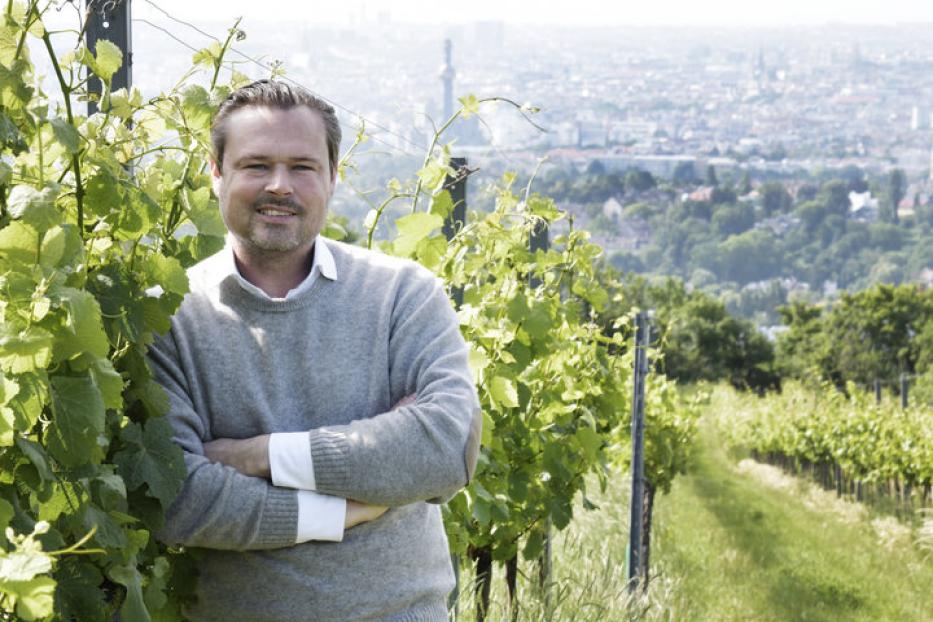 Gerhard Lobner ist Geschäftsführer des Weingutes „Mayer am Pfarrplatz“ und „Rotes Haus“ – und gerne im Weingarten. Zum Beispiel auf dem Wiener Nussberg.