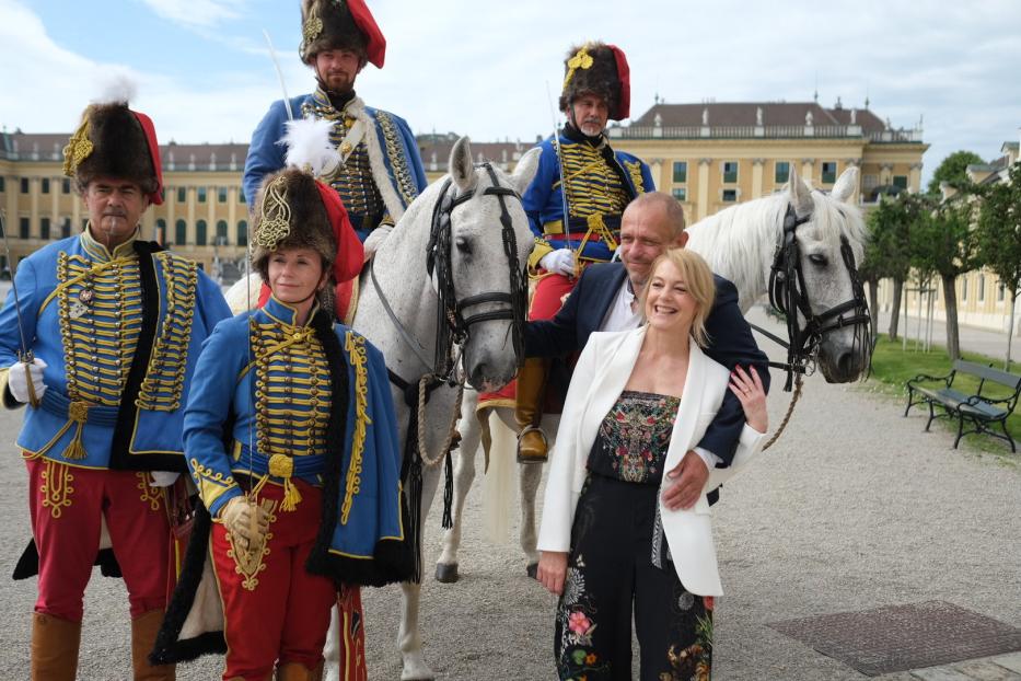 Gery Keszler mit Elke Winkens