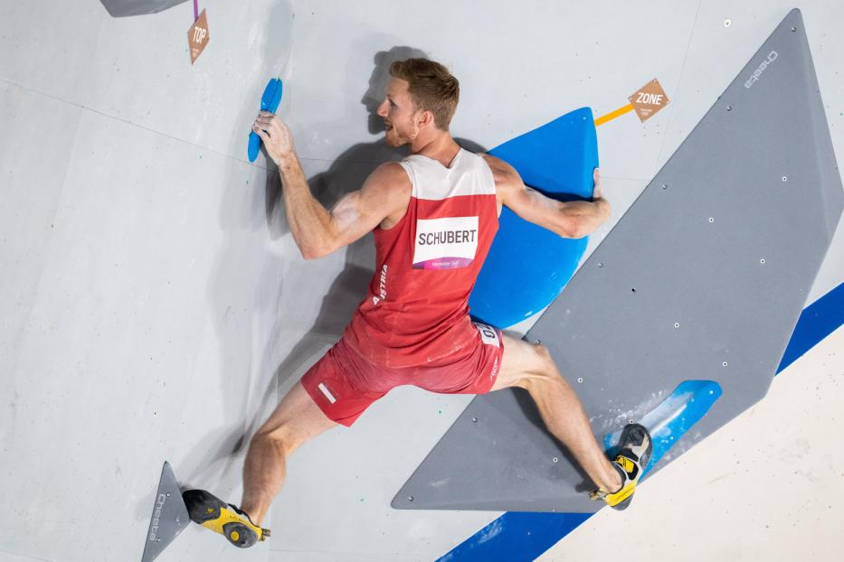 Olympischer Bronzemedaillen-Gewinner Jakob Schubert im Einsatz in Tokio.