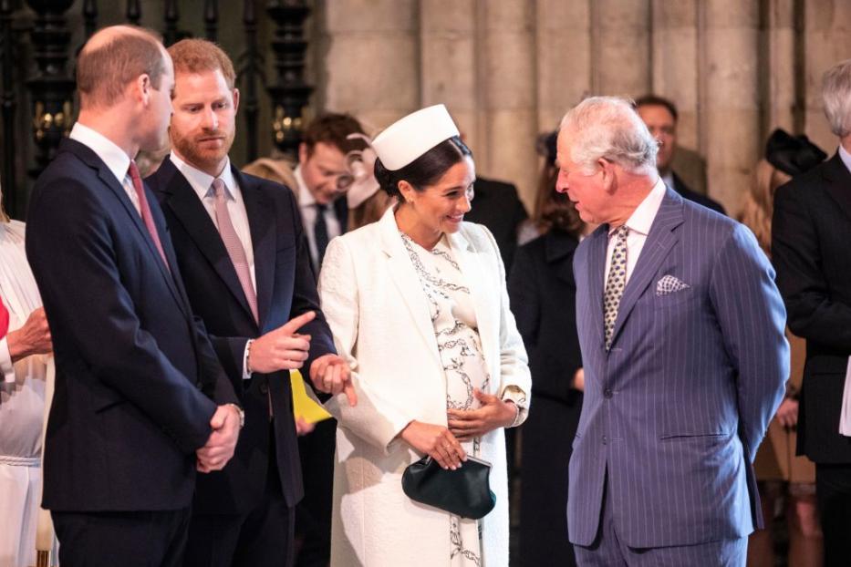 Herzogin Meghan und Prinz Charles im Jahr 2019