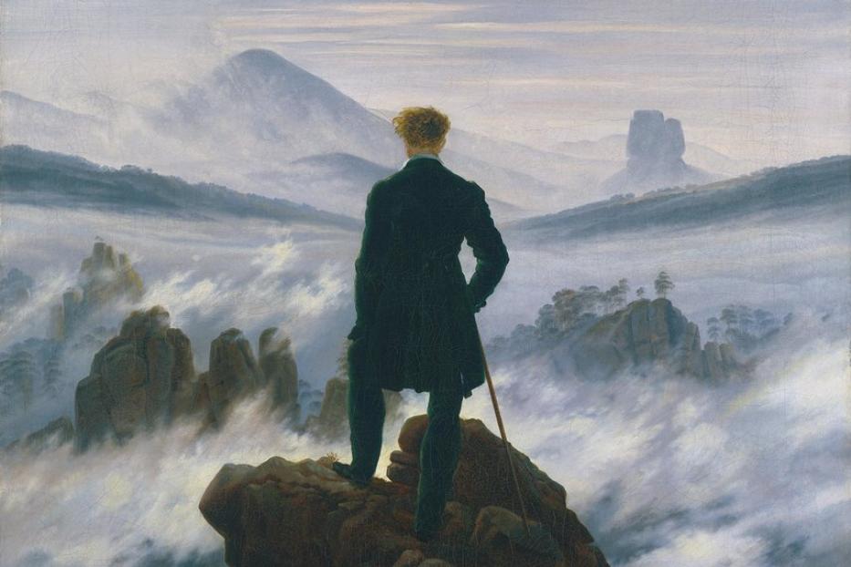 „Der Wanderer über dem Nebelmeer“ von Caspar David Friedrich