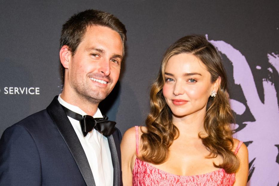 Evan Spiegel und Miranda Kerr