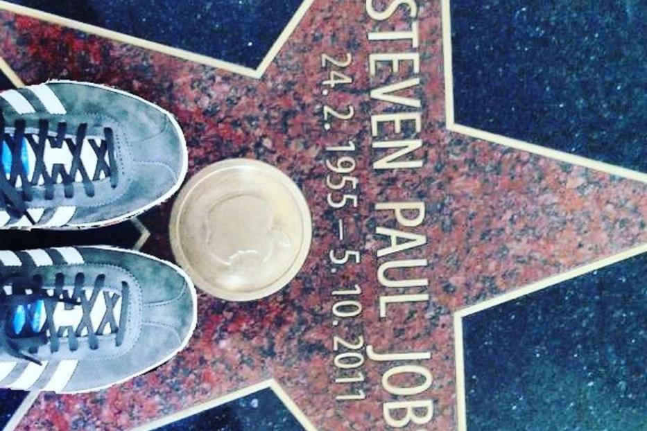 Der Stern von Steven Paul Jobs auf dem Hollywood Walk of Fame.