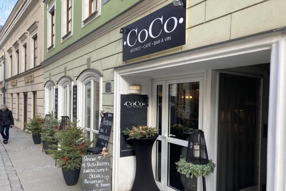 Das Bistrot &quot;Coco&quot; in der Linzer Herrenstraße 23.