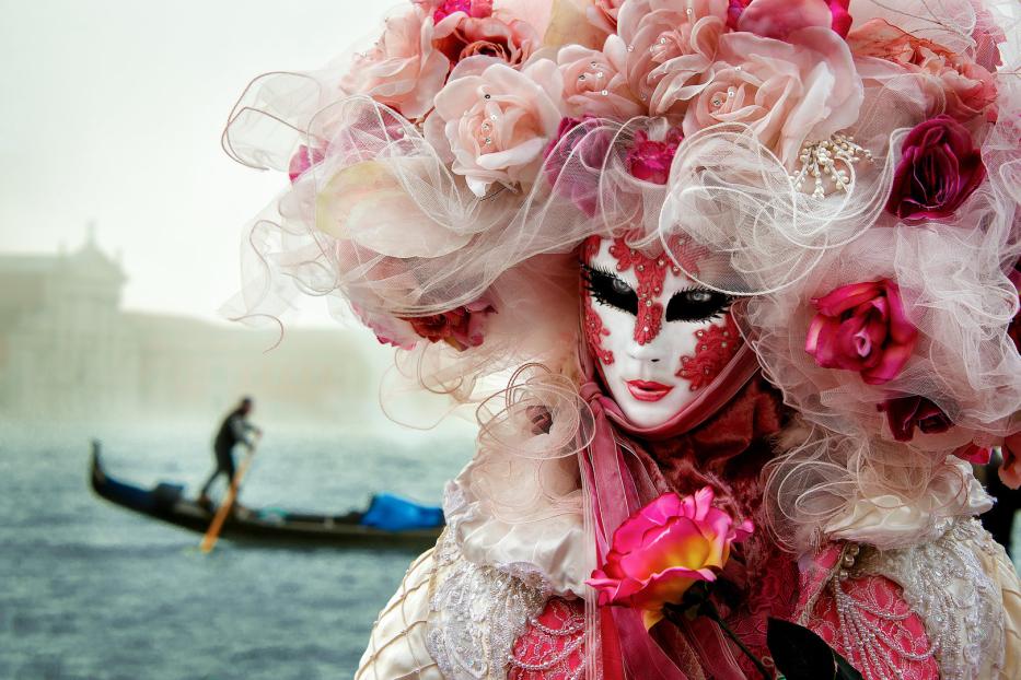 Karneval Venedig Gondel Casanova