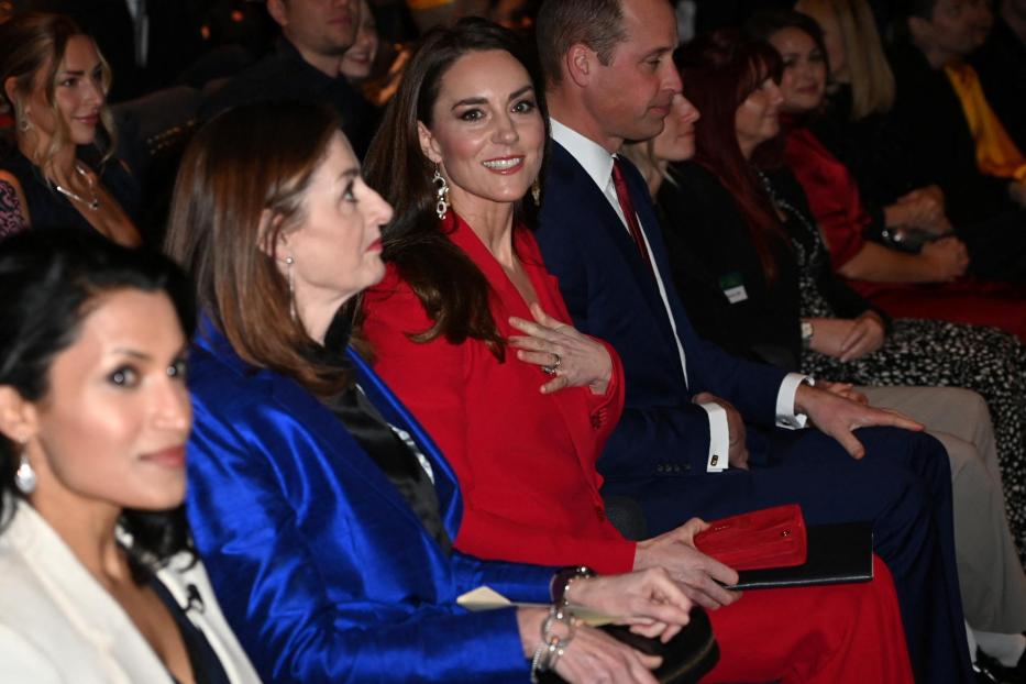 Britain's Prince William, Prince of Wales, and Catherine, Princess of Wales, attend a pre-campaign launch event, hosted by The Royal Foundation Centre for Early Childhood