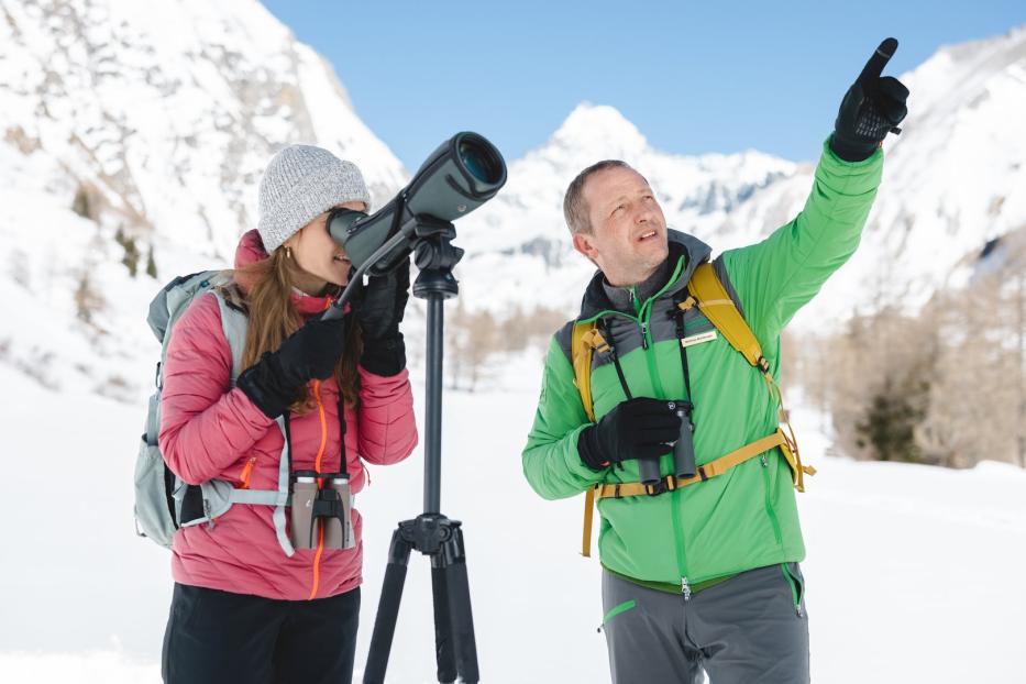 Mit einem Ranger auf der Suche nach Steinböcken im Nationalpark