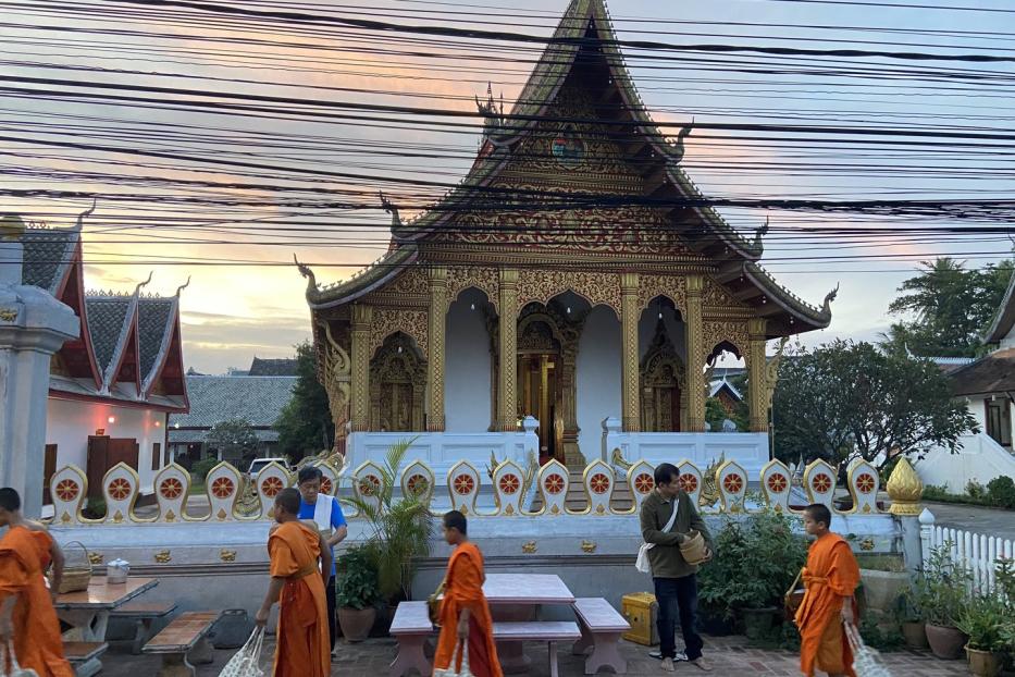 Die Tempel- und Mönchsdichte ist nirgends höher als in Luang Prabang