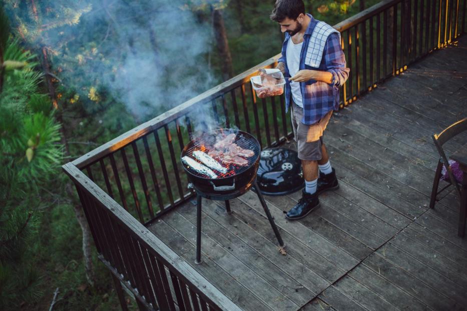 Grillen am Balkon