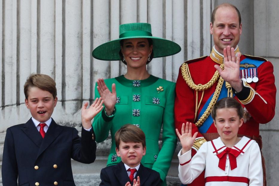 Kate, William, George, Charlotte und Louis