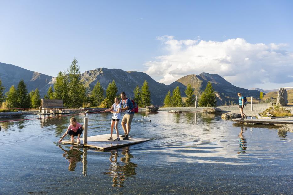 Im Aktiv Park Bad Kleinkirchheim packt die Familie zusammen an