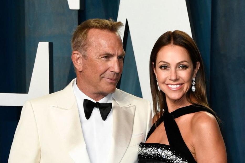 Kevin Costner und Christine Baumgartner