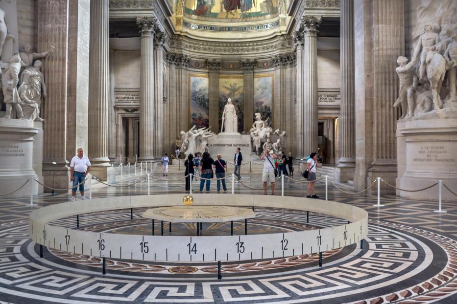 Foucaultsche Pendel im Pantheon in Paris.