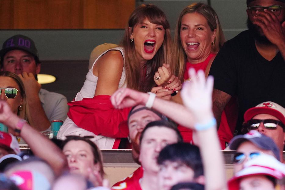 Taylor Swift bei einem NFL-Spiel der Chicago Bears gegen die Kansas City Chiefs