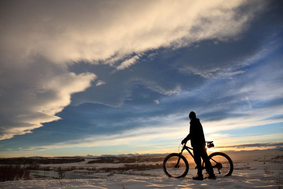 Mountainbiken im Winter