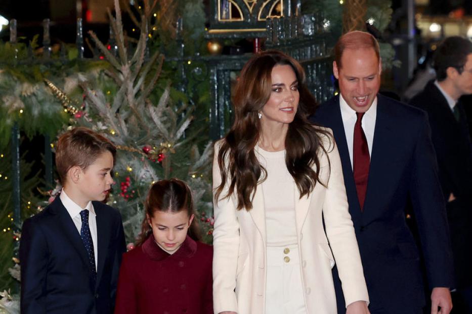 William, Kate, George und Charlotte