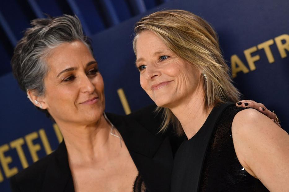 Jodie Foster (rechts) und Ehefrau Alexandra Hedison