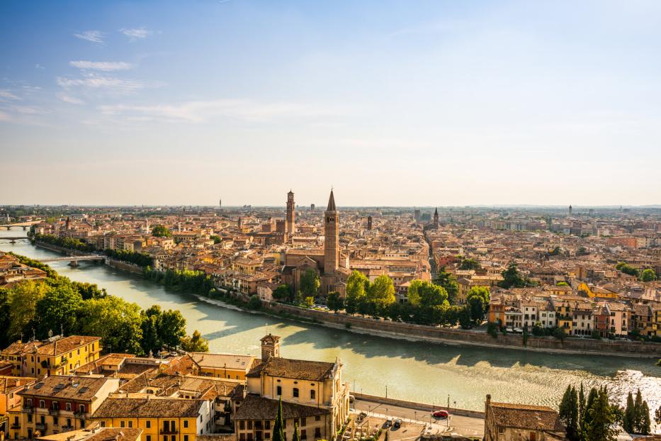 Verona bei Sonnenuntergang