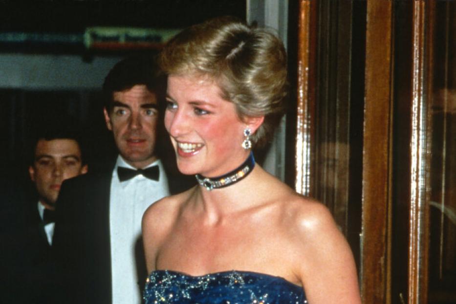 Prinzessin Diana in der Robe von Murray Arbeid