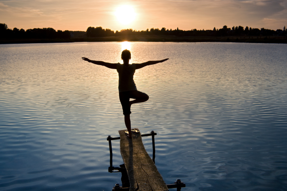 Balance-Training Yoga Pose