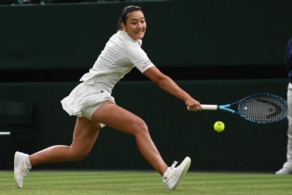 Harmony Tan spielt beim Wimbledon Championship 2022