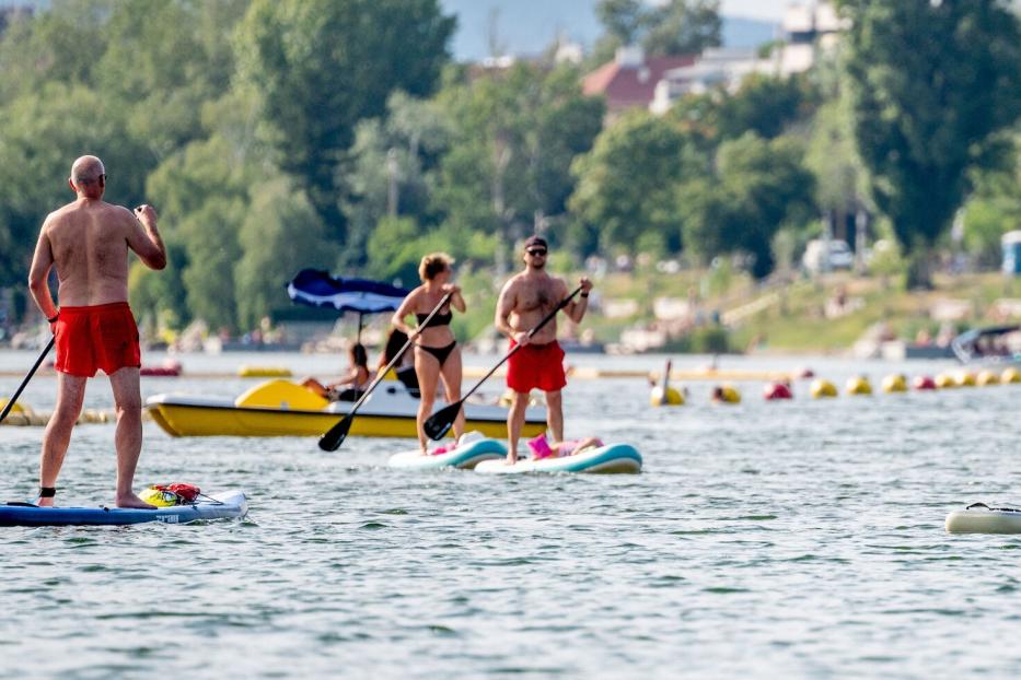 Paddeln auf der Donau