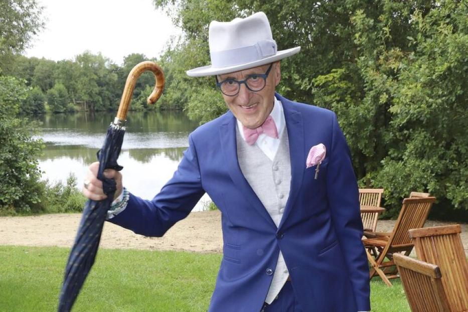 Granfluencer Günther Krabbenhöft beim Audi Ascot Renntag 2019