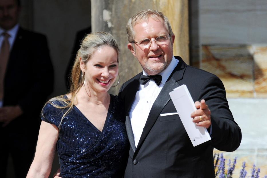 Harald Krassnitzer und sehe Ehefrau Ann-Kathrin Kramer bei den Bayreuther Festspielen 2015