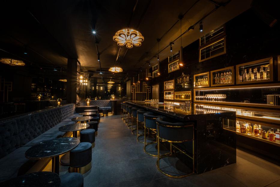 Der Innenraum der Bar Handshake Speakeasy in Mexiko City