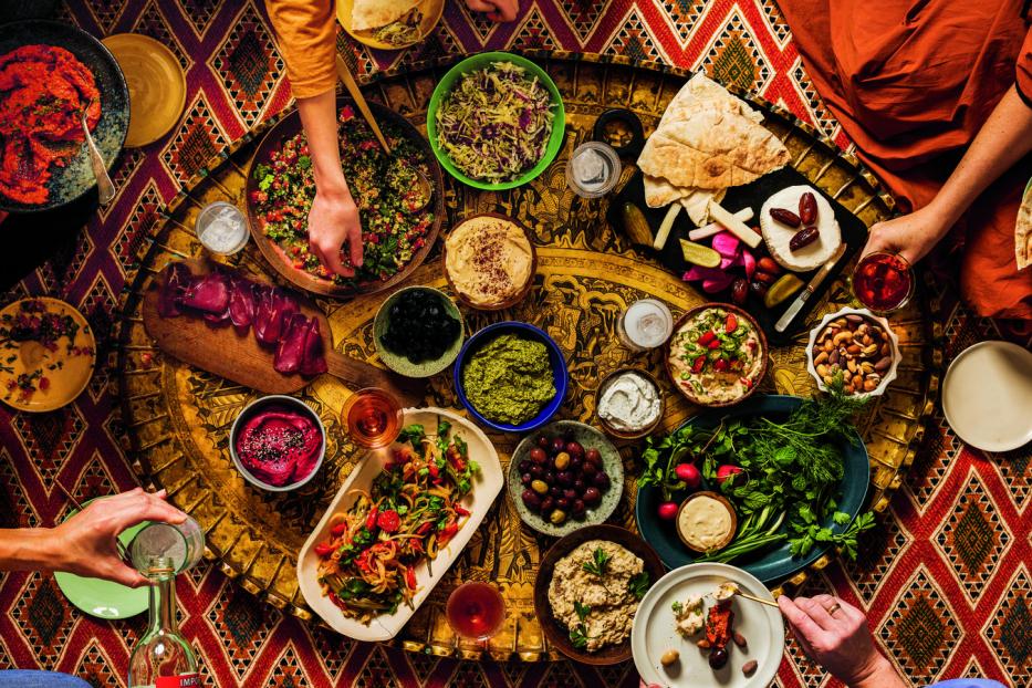 Mezze Tafel aus dem Kochbuch Maydan