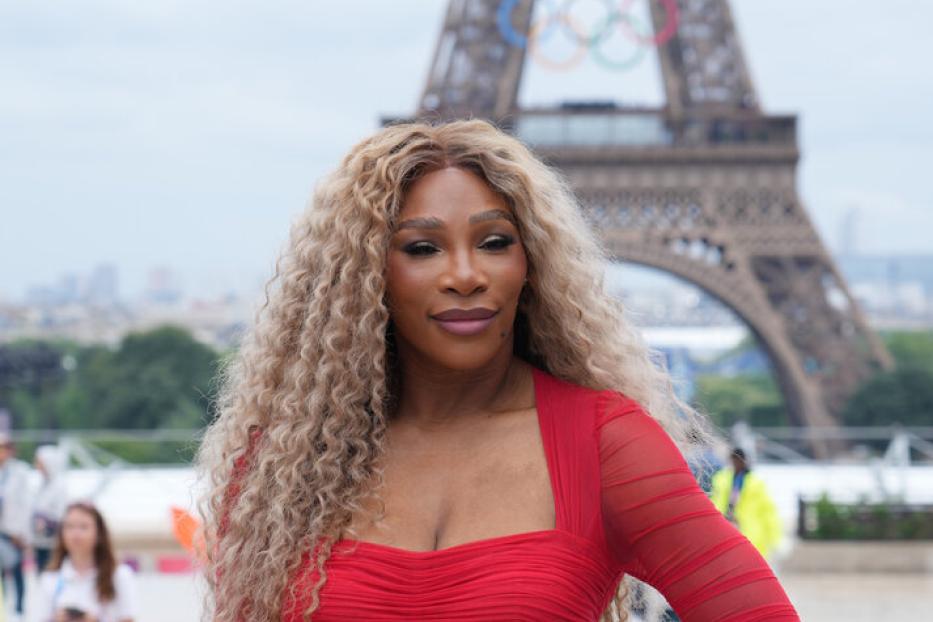 Serena Williams bei der Eröffnung der Olympischen Spiele in Paris