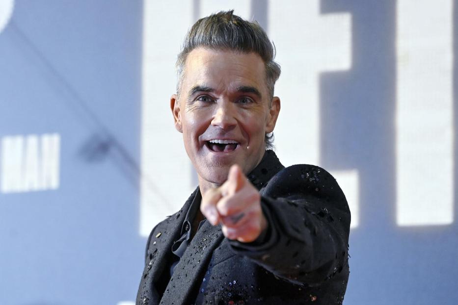 Robbie Williams bei der Premiere seines Films Better Man in Rom