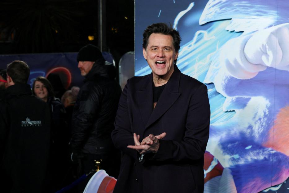 Jim Carrey bei der Premiere von "Sonic the Hedgehog 3" in London