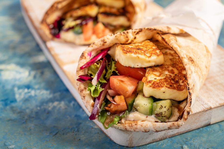 Halloumi-Wrap