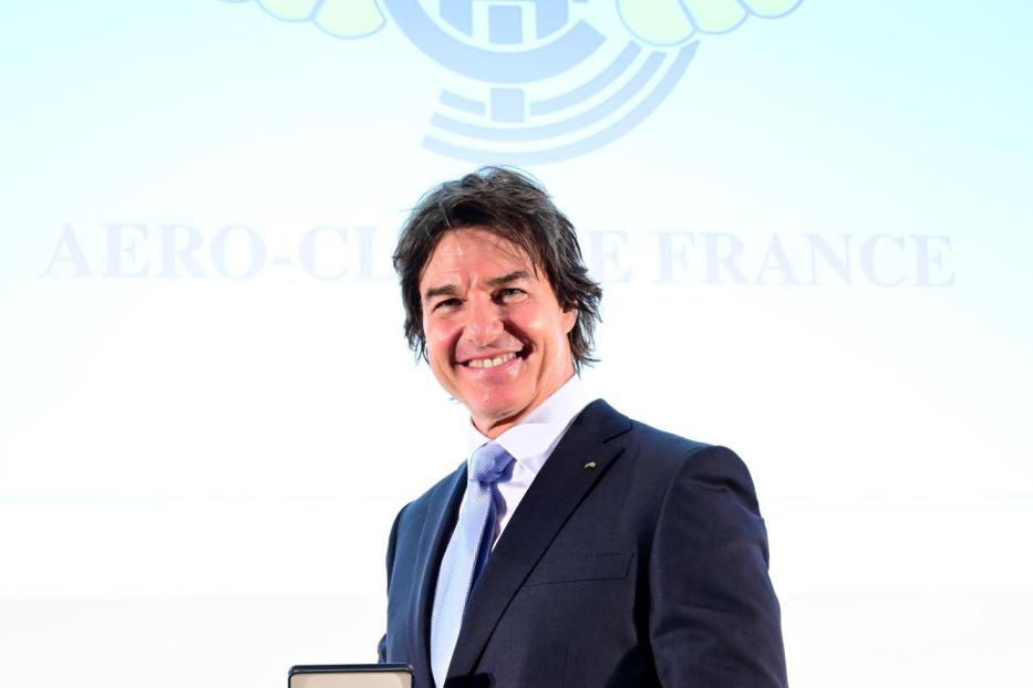 Tom Cruise bekam im Februar 2025 die "große Medaille" des Aéro-Club de France verliehen