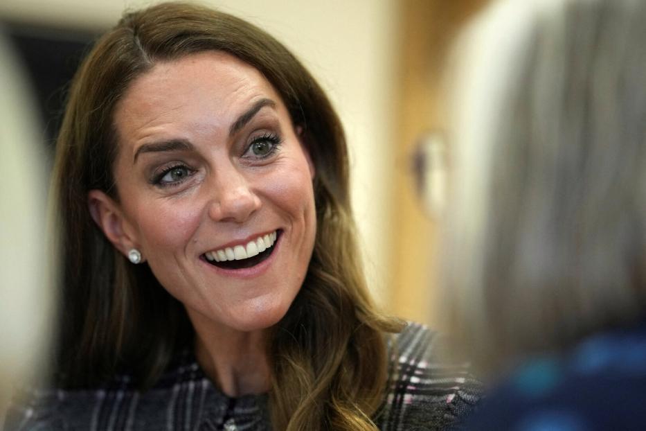 Britain's Prince William, and Kate, the Princess of Wales visit the National Federation of Women's Institute (WI), in Sunningdale