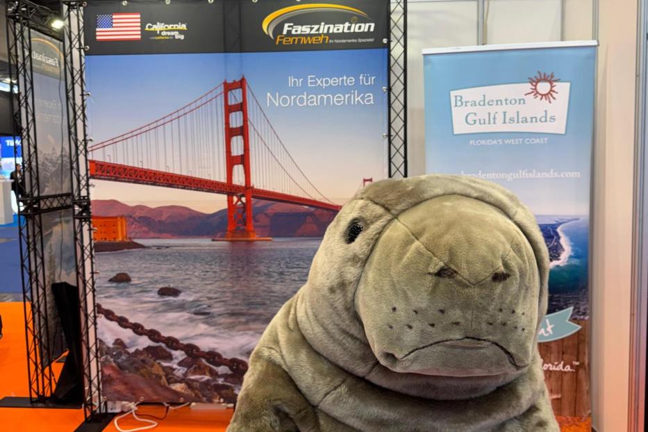 Maskottchen Manni von VISIT FLORIDA Germany