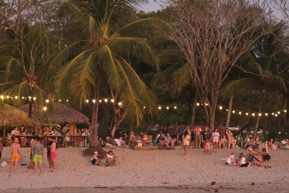Strand in Costa Rica am Abend 