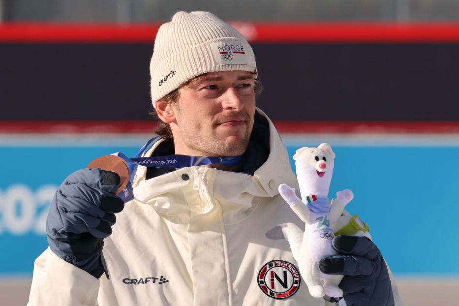 Biathlet Sturla Holm Laegreid mit Bronze-Medaille bei Olympia.