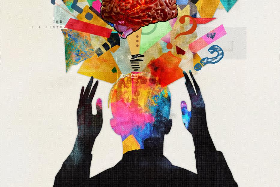 Complexity of thought processes and the human mind. Thoughts, creativity, emotions