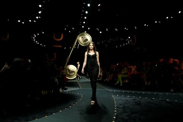 Versace show at Milan Fashion Week