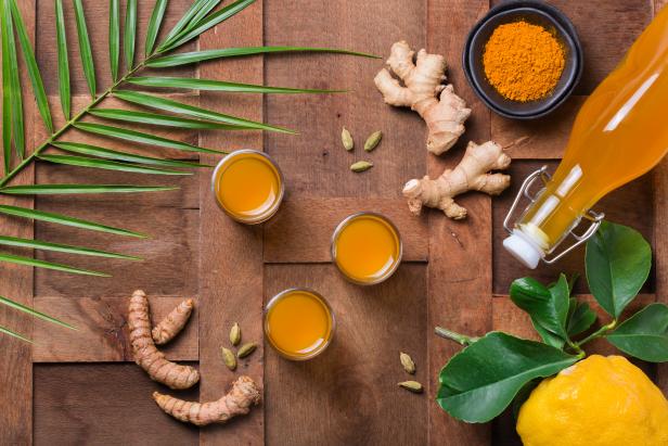 Turmeric ginger drink, immune booster, anti inflammatory beverage