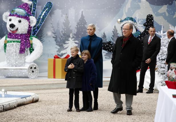 Inauguration of traditional Christmas tree ceremony at Monaco Palace