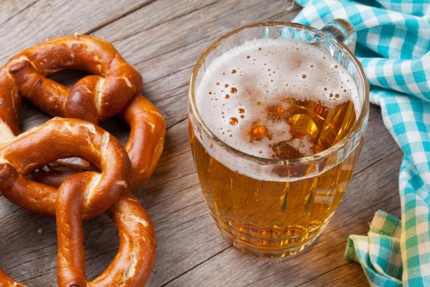 Bier, Brezel, Oktoberfest, Krügerl, Bierglas