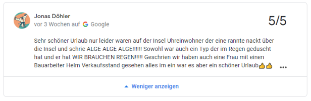 Google Rezension 