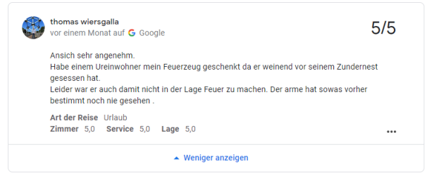 Google Rezension "7 vs. Wild"